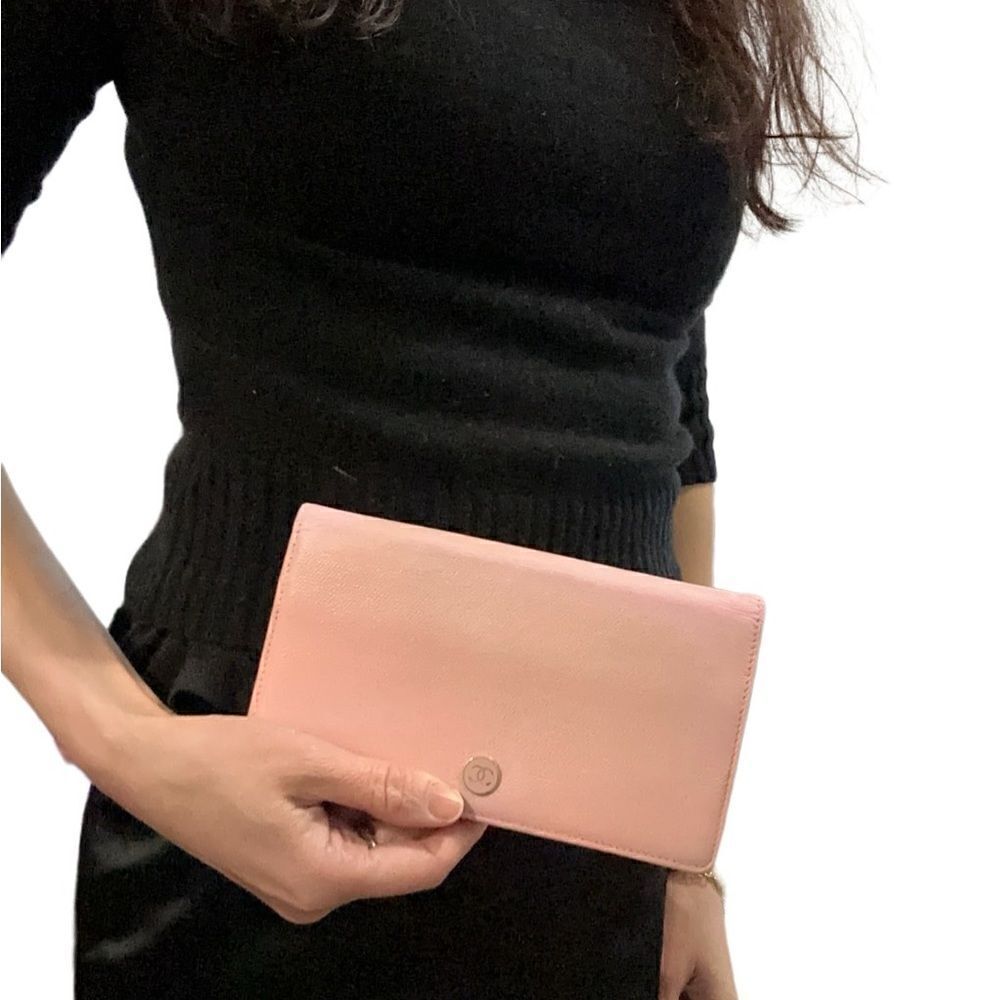 Gucci pink long Cc logo wallet - Picture 8 of 16